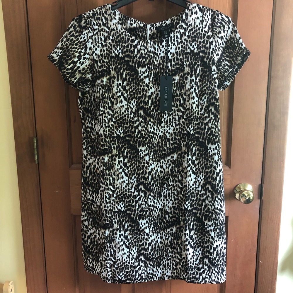 Rachel Zoe Leopard Print Shift Dress